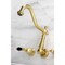 Kingston Brass KS1027PKL Wall Mount Roman Tub Faucet, Brushed Brass KS1027PKL - alternate 4
